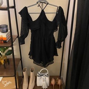 Runaway the Label off the shoulder romper